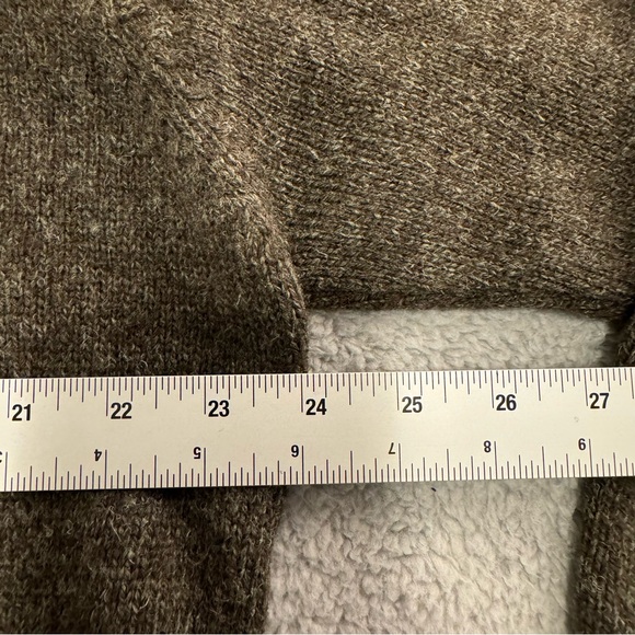 Woolrich Wool Sweater Mens Xl Dark Loden Heather Gray 1/4 Zip Pullover Laine - Picture 6 of 12